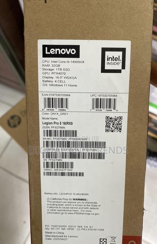 New Laptop Lenovo Legion 5 32GB Intel Core I9 SSD 1T · Photo 2