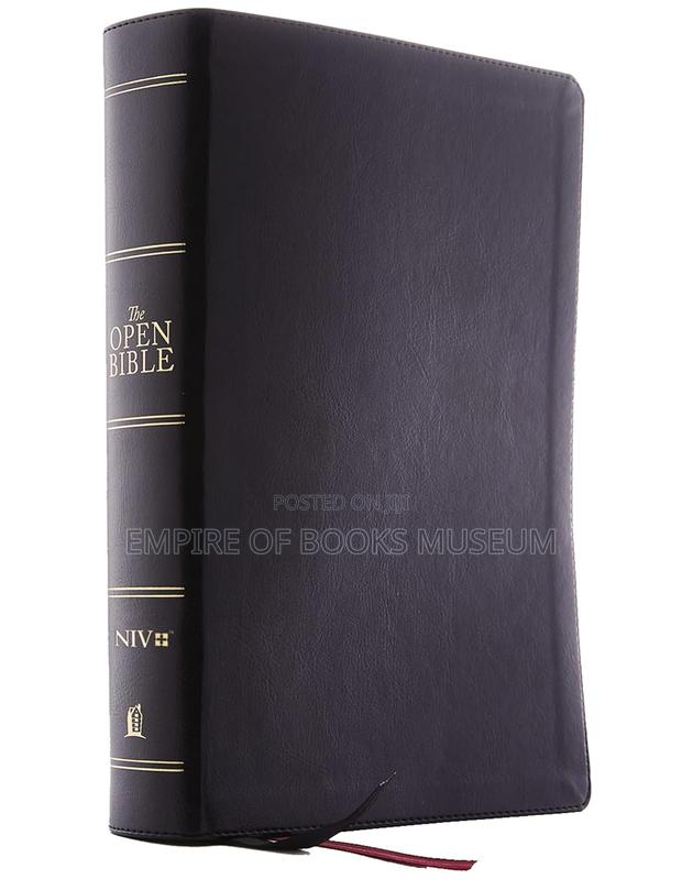 The Open Bible Niv , Leathersoft, Black, Red Letter · Photo 1