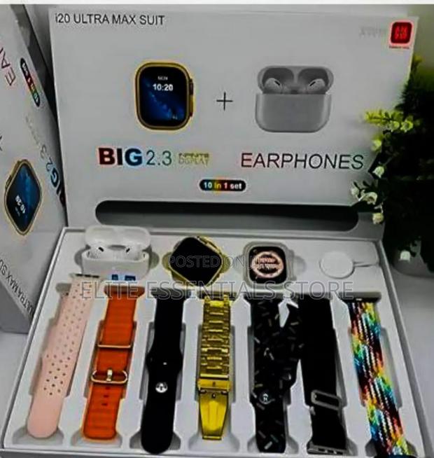 10 in 1 I20 Ultra Max Suit Smart Watch Airpod With Straps · Photo 1