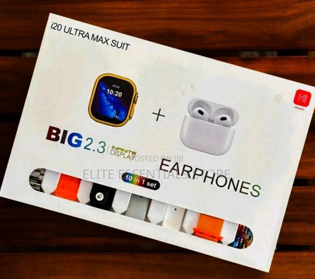 10 in 1 I20 Ultra Max Suit Smart Watch Airpod With Straps · Photo 2