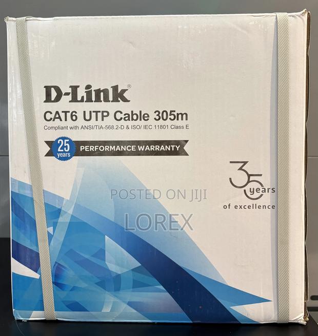 D-Link Cat6 Network Utp24awg Cable Copper NCB-C6ugryr-305-24 · Photo 1