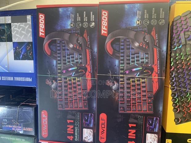 T-Wolf 4in1 Wired Gaming Keyboard Combo With Backlight · Photo 2