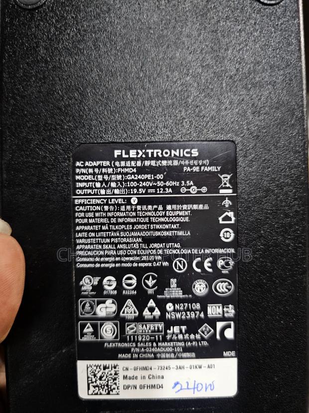 Original 240 Watts Home Used Dell Big Pin Charger · Photo 7