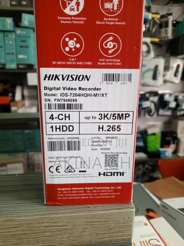 Hikvision 4ch Hybrid Acusense Ai DVR Ids-7204hqhi-M1/Xt · Photo 2