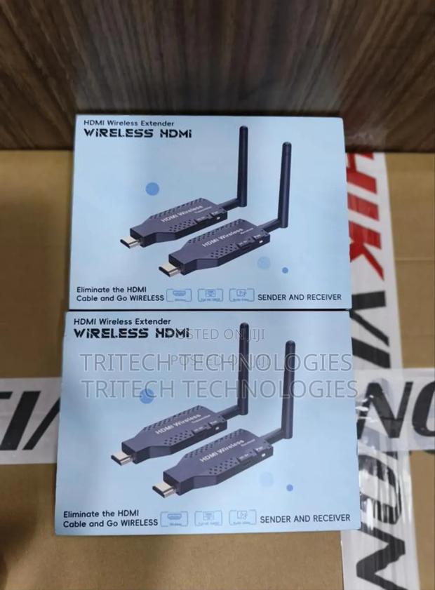 Wireless Hdmi 100m Extender ++ Antenna Transmitter Amd Receiver · Photo 1