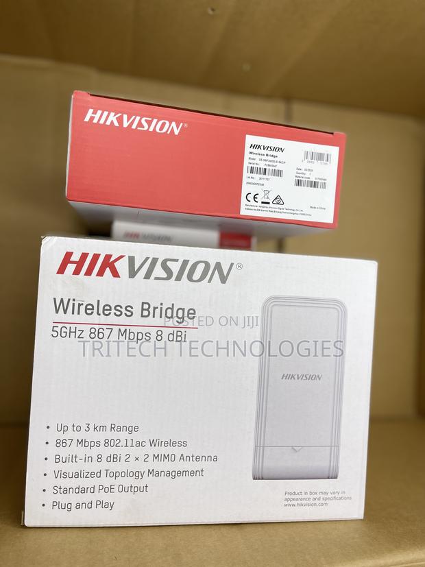 Hikvision Ds-3wf3000s-Ei-5ac/P 5ghz 867mbps 3km Wireless Access Point · Photo 1
