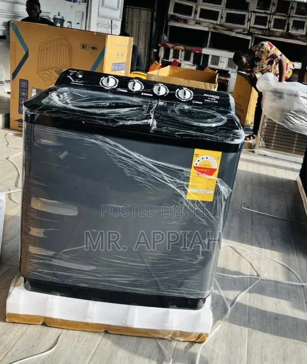 Twin Tub Semi-Auto Nasco Washing Machine(Spin Dry)Dark Gray · Photo 1