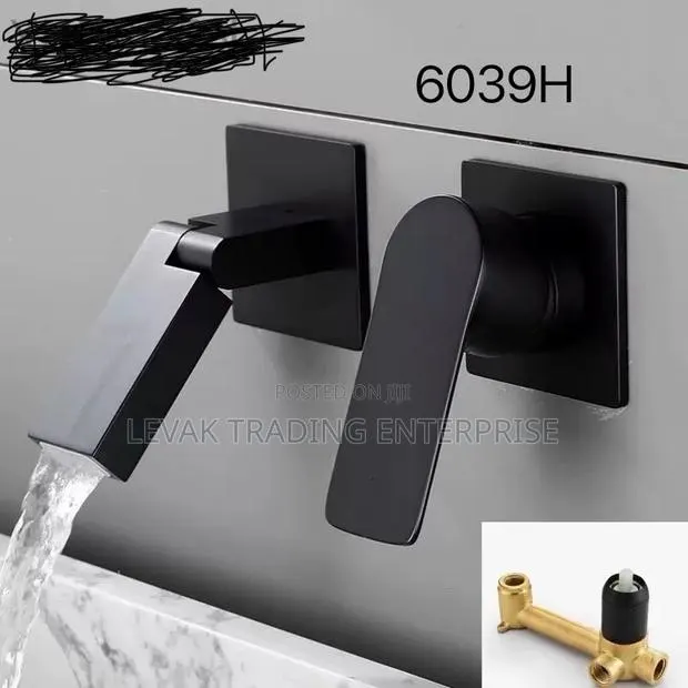 Black Basin Tap - Anti Rust Wall Tap - Basin Mixer · Photo 1