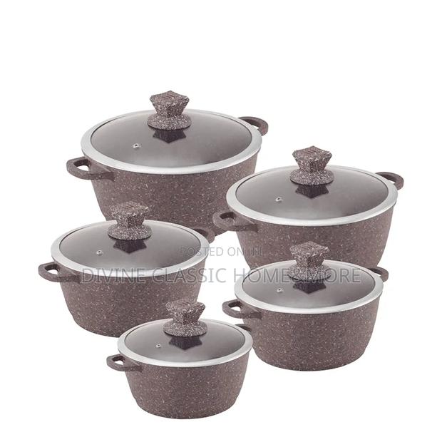 Sq Professional 10pcs Diecast Non-Stick Stockpot With Granite Effect · Photo 1