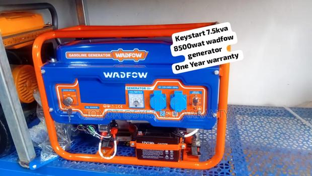 Wadfow Petrol Generator 7.5kva 8500watt Keystart · Photo 1