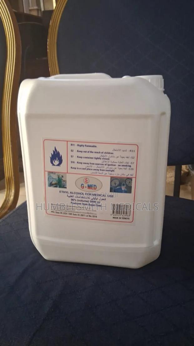 Ethanol Spirit 5 Litres (96% Concentration) · Photo 1