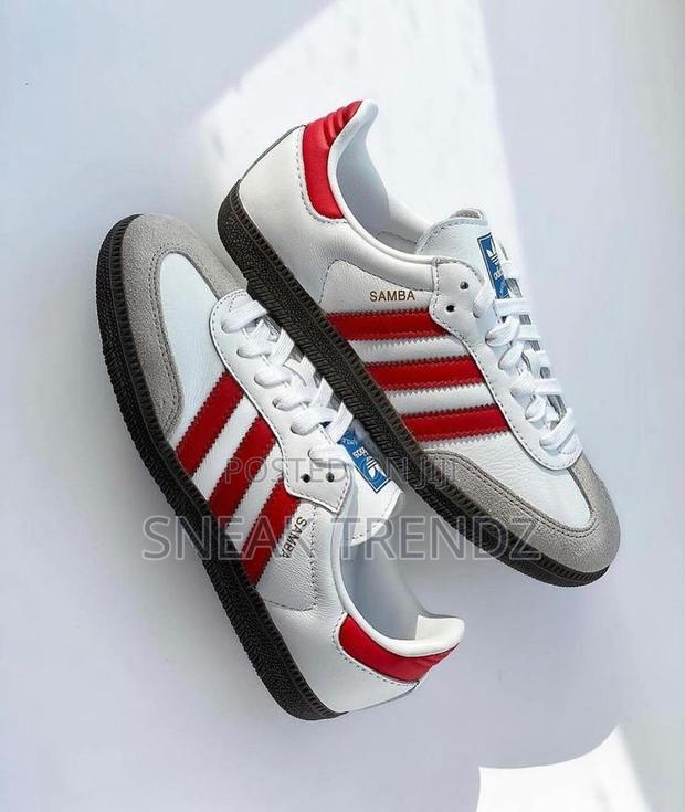 Original Adidas Samba Leather Redwhite · Photo 2