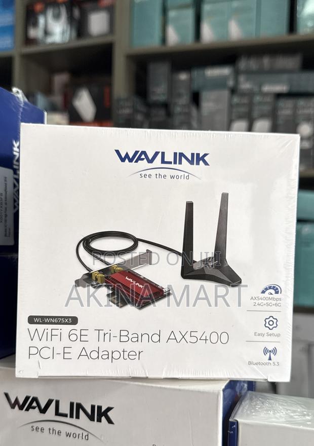 Wav-Link Wifi 6e Tri-Band Ax5400 Pci-E Adapter · Photo 1