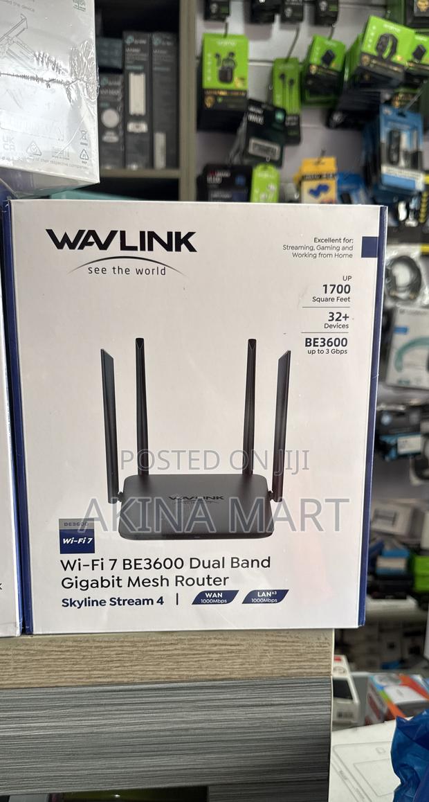 Wav-Link Be3600 Dual Band Gigabitmesh Router Skyline Stream 4 · Photo 1