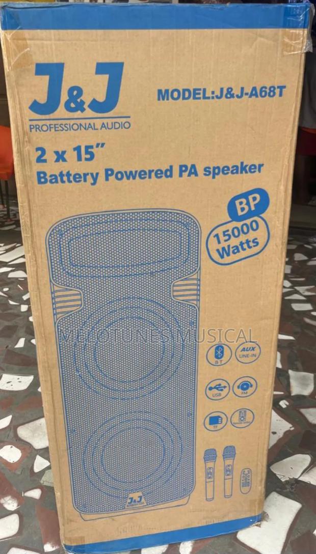 J J (Or Jac) 2x15" Battery Powered Bluetooth Speaker · Photo 3
