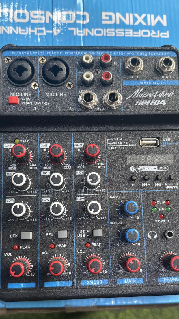 Professional 4- Channel Mixer Console · Photo 3