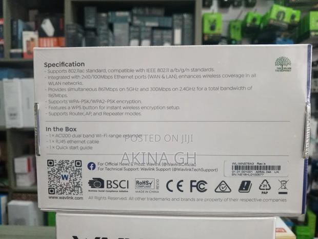 Wavlink Ac1200 Dual Band Wifi Range Extender Wl-Wn575a3 · Photo 2