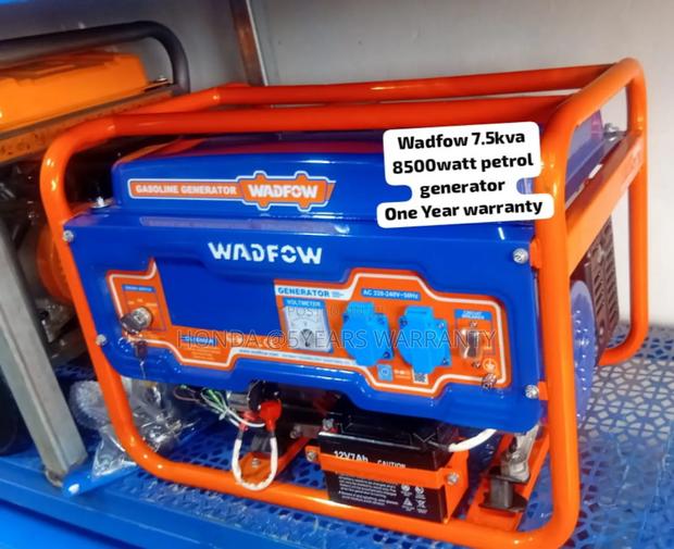 Low Maintenance Wadfow 7.5kva Petrol Generator 8500watt · Photo 1