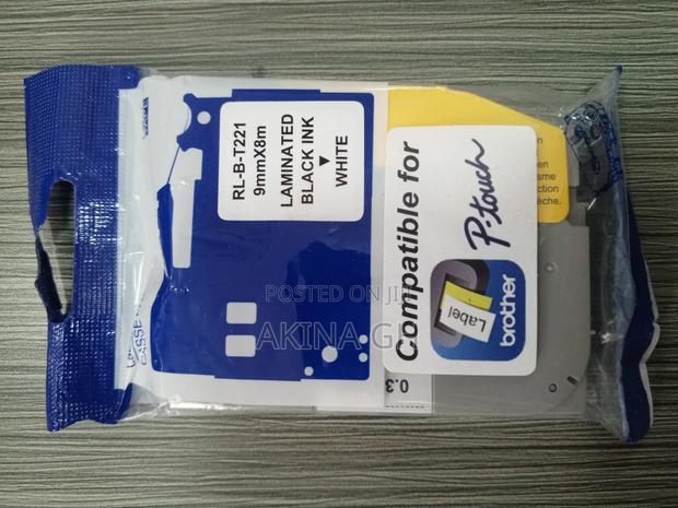 Brother P-Touch 9mm Label Tape Cassette 9mmx8m Tze-221 · Photo 2