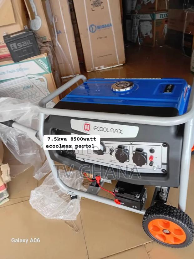 No Break Just Back Up Ecoolmax Pertol Generator 7kva 8000wats · Photo 1