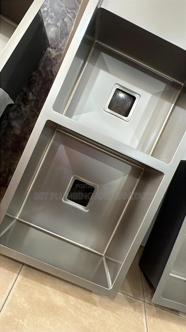 Double Bowl Cabinet Sink(Two Bowl) With Tap and One Arm(Complete) · Photo 2
