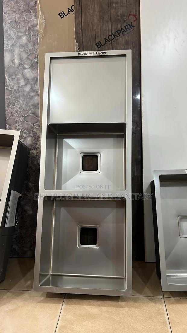 Double Bowl Cabinet Sink(Two Bowl) With Tap and One Arm(Complete)