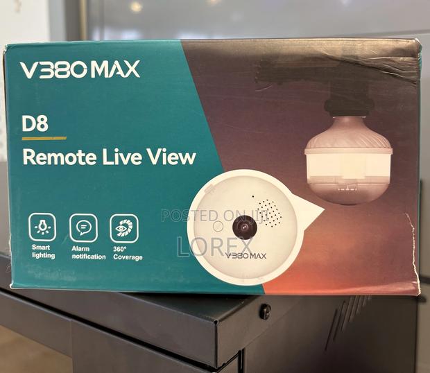 Wifi Bulb Fisheye Camera 2-Way Audio · Photo 1
