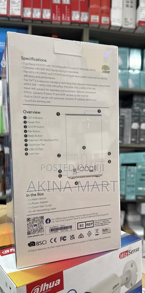 Wav Linkwifi6 Ax3000 Dual-Band Whole Home Mesh System With Touch Link · Photo 3