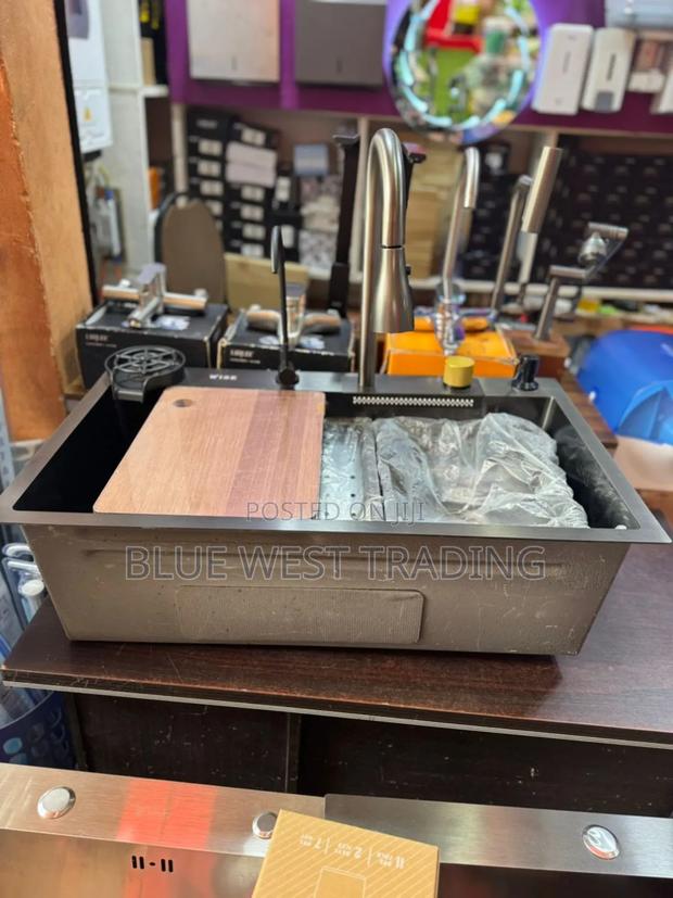 Luxury Waterfall Sink _ Cabinet Water Sink Complete · Photo 1