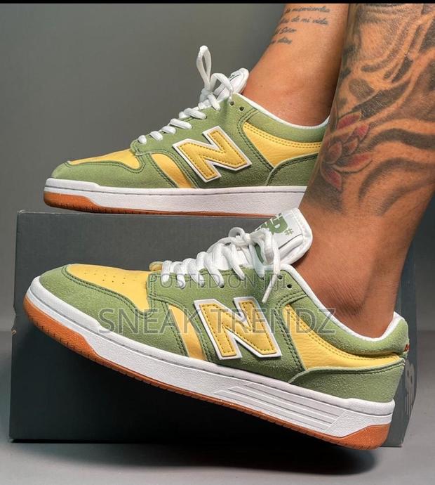 Org New Balance 480 Green Yellow · Photo 2