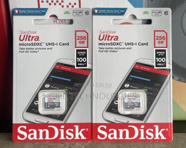 Micro Sd Card 256gb Sandisk Ultra Speed Up Tp 100 Mb/S · Photo 1