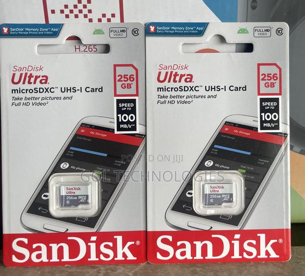 Micro Sd Card 256gb Sandisk Ultra Speed Up Tp 100 Mb/S · Photo 2