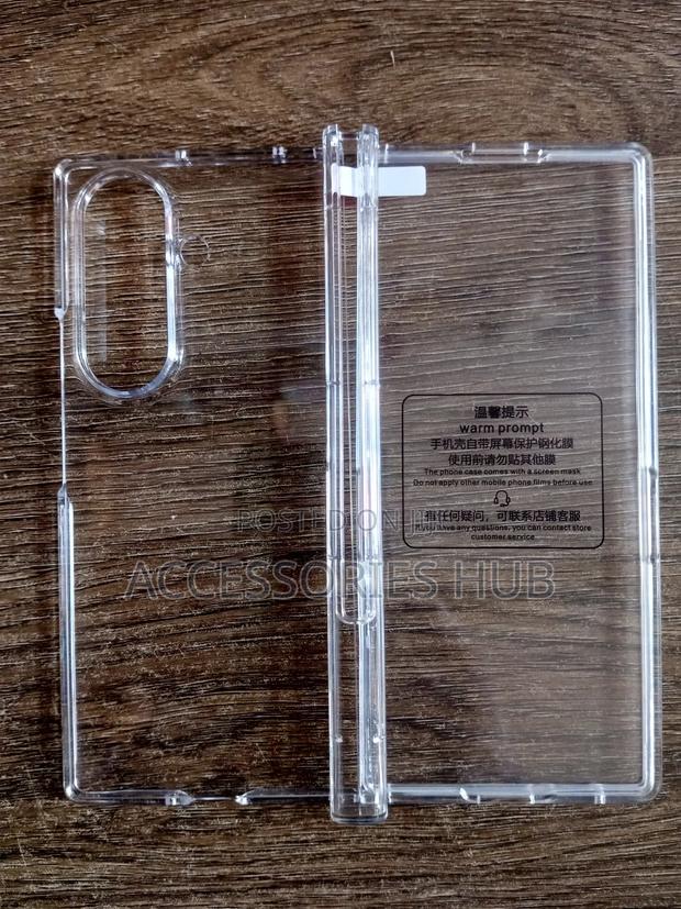 Z Fold 7 Transparent Case With Inbuilt Protector · Photo 1