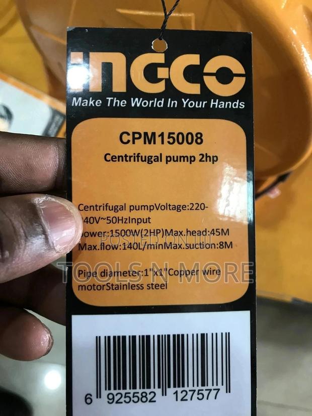 Ingco Centrifugal Water Pump (2hp) · Photo 3