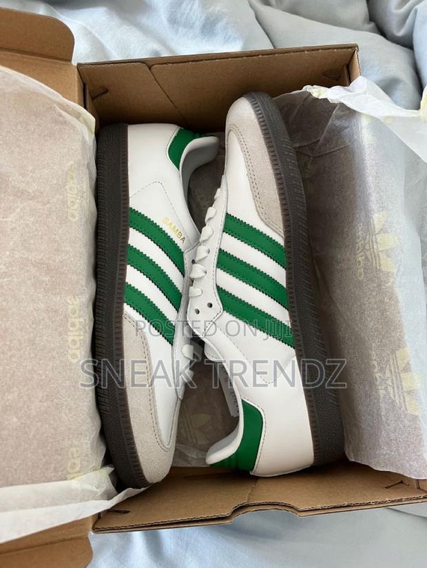Adidas Samba White Green Leather · Photo 3