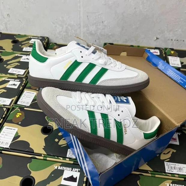 Adidas Samba White Green Leather · Photo 2