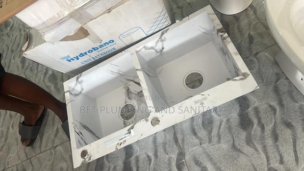 Double Bowl White Kitchen Sink_cabinet Sink(Complete) · Photo 1