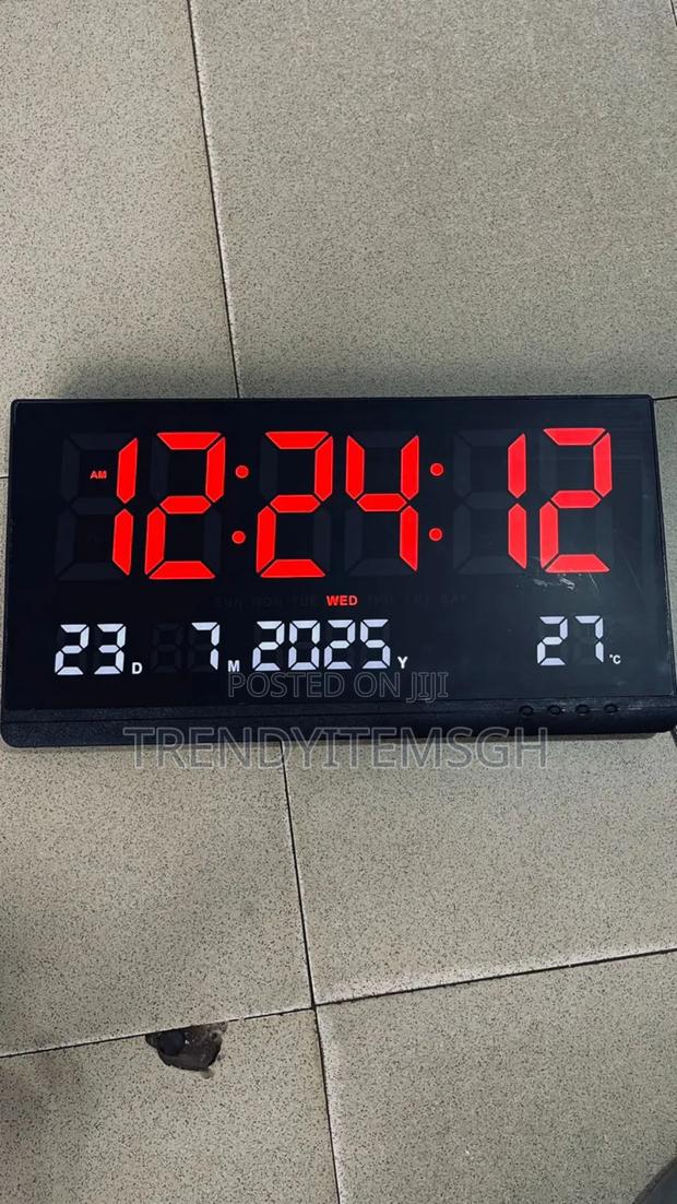 Digital Wall Clock Calendar (19” X 10") · Photo 2