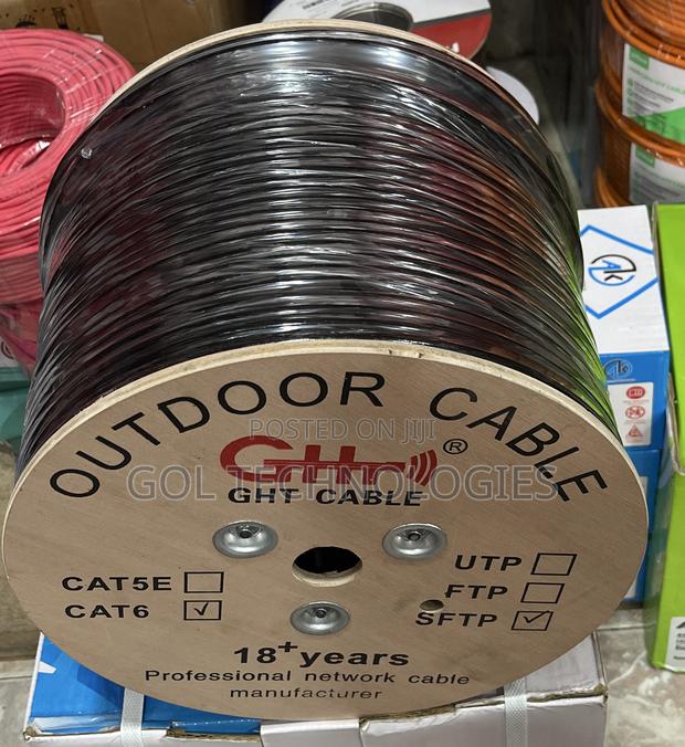 Cat6 Outdoor 305m GHT Double Coated SFTP Network Cable · Photo 2