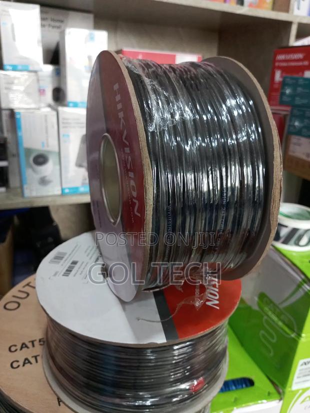 Hikvision Rg59 100m With Power CCTV Cable Full Copper Coaxial · Photo 3
