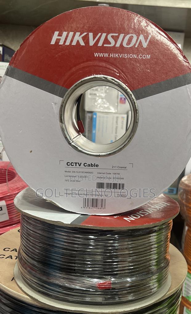 Hikvision Coaxial Cable With Power Rg59 100m CCTV Cable Full Copper · Photo 1