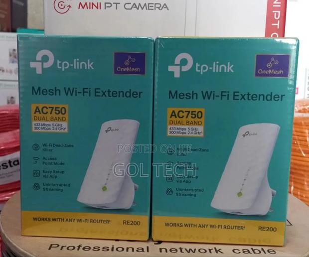 Tp Link Wifi Range Extender Mesh Wifi Extender Ac750 Dual Band Re200 · Photo 1