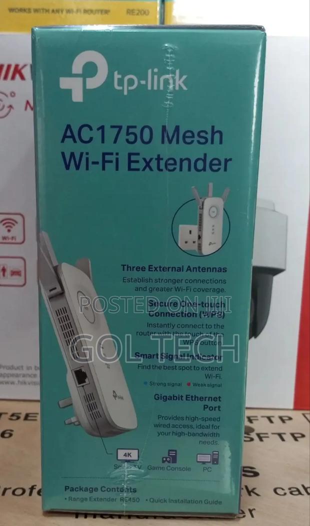 Tp-Link Wifi Range Extender Mesh Wifi Extender Ac1750 Dual Band Re450 · Photo 2