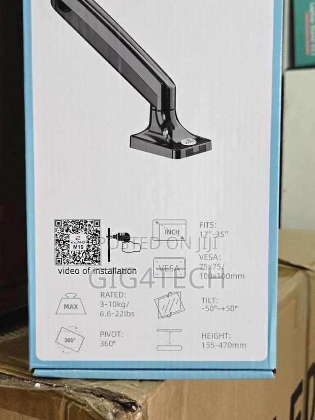 Zeno Single Arm Gas Strut Desktop Monitor Mount and Stand · Photo 2