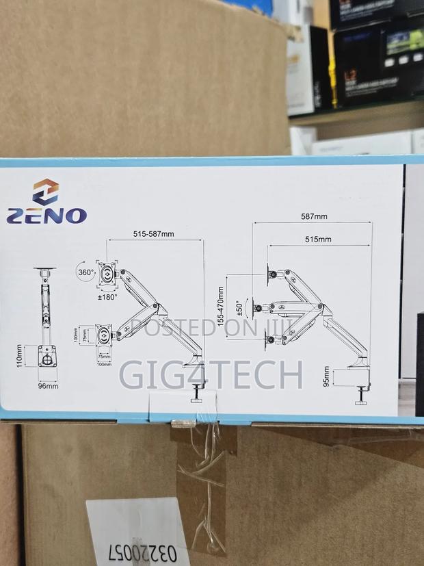 Zeno Single Arm Gas Strut Desktop Monitor Mount and Stand · Photo 4