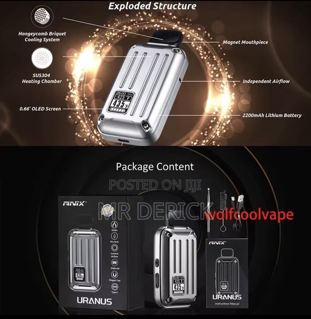 Anix Uranus Dry Herb Vaporizer Silver · Photo 1