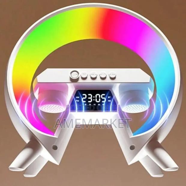 X-63 G Bluetooth Speaker Wireless Charger RGB Alarm Clock Night Light · Photo 2