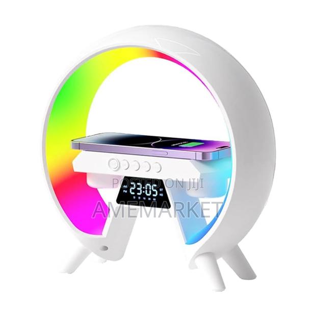 X-63 G Bluetooth Speaker Wireless Charger RGB Alarm Clock Night Light · Photo 1