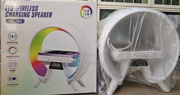X-63 G Bluetooth Speaker Wireless Charger RGB Alarm Clock Night Light · Photo 3