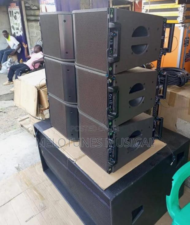 3piece 12inches Line Array With 1pair Bass and Amp Rack Set · Photo 1